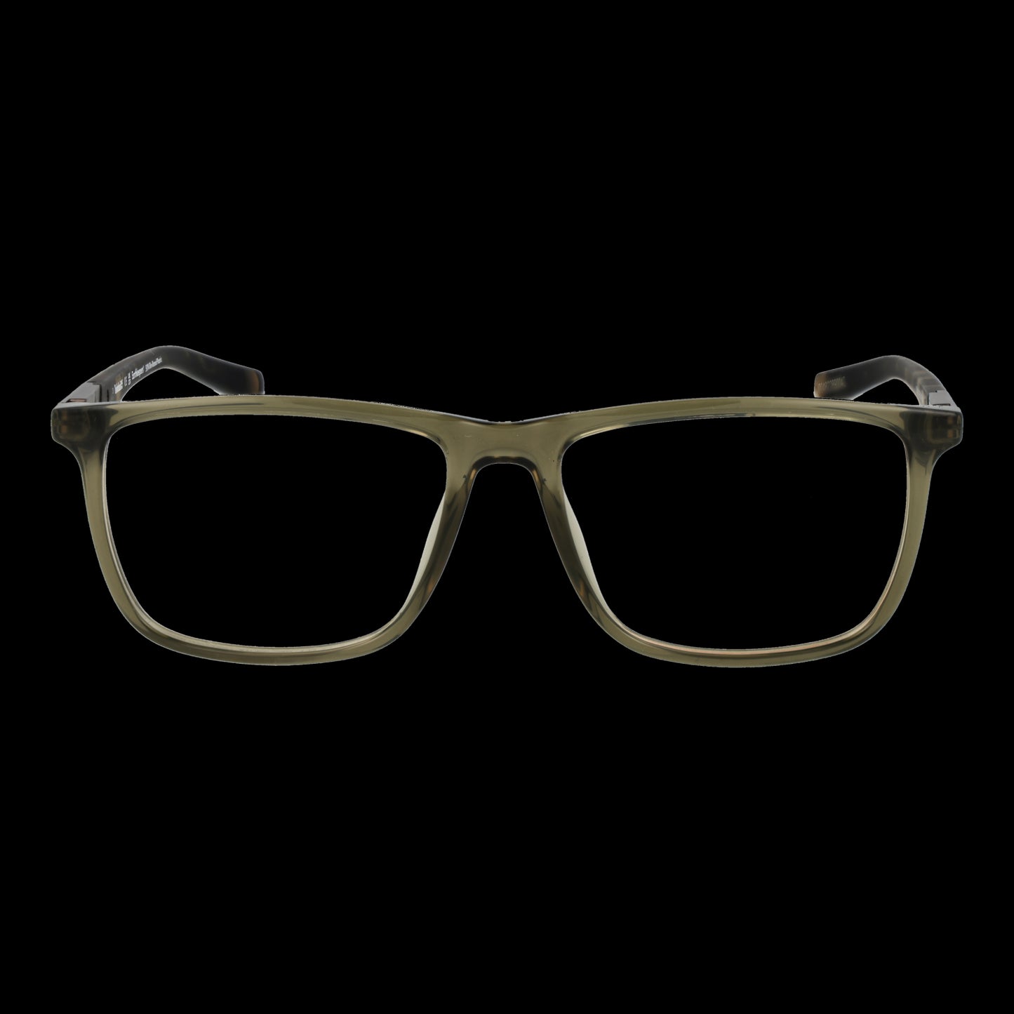 Front view of TIMBERLAND MOD. TB1801 54096 gent's eyeglasses with a black background.