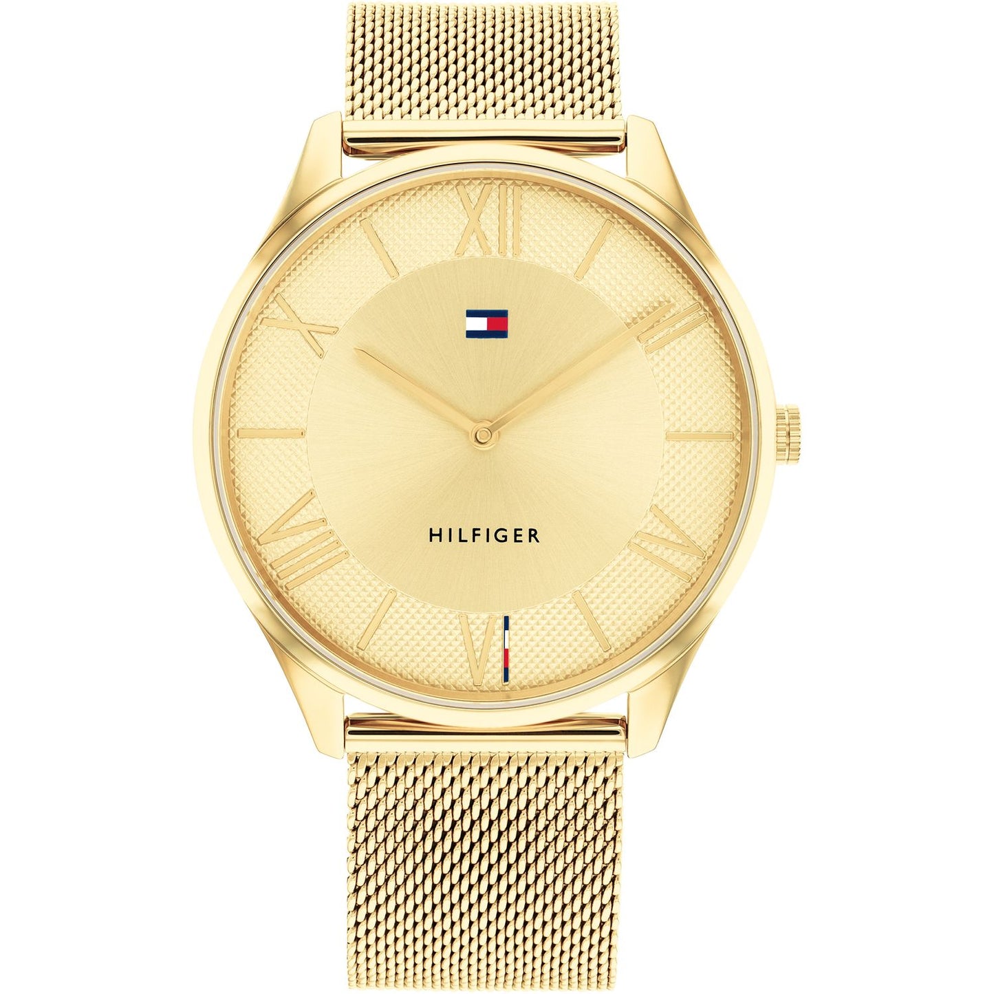 TOMMY HILFIGER Mod. 1710515 gent's quartz analog watch, mineral dial, 43mm case, 3 ATM water resistance, in official box packaging.
