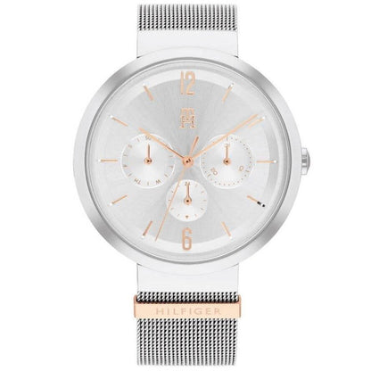 TOMMY HILFIGER Mod. 1782537 lady's quartz analog watch, 40mm case, mineral dial, 3 ATM water resistant, with official packaging.