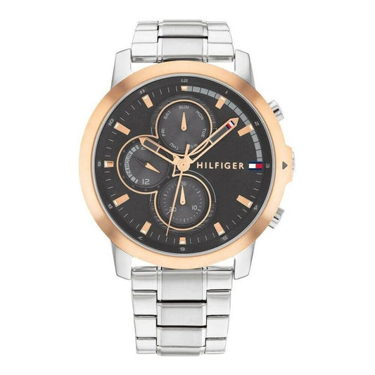 TOMMY HILFIGER Mod. 1792050 quartz analog watch, 46mm case, 5 ATM water resistance, mineral dial, in official packaging.