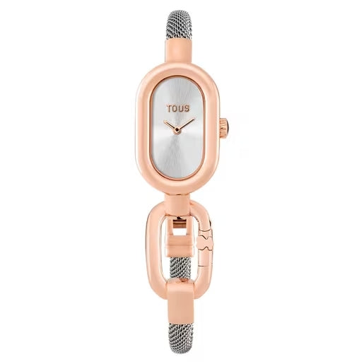 Elegant TOUS WATCHES Mod. 3000144400 with rose gold finish and mesh bracelet, luxury timepiece design.