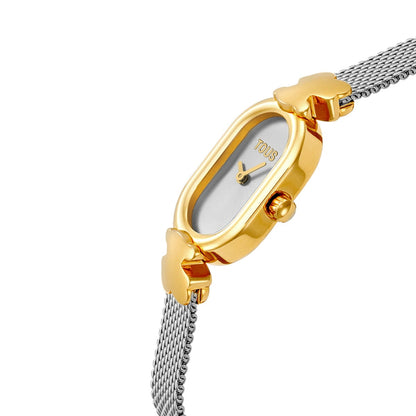 TOUS WATCHES Mod. 3000145300 elegant gold watch with mesh strap