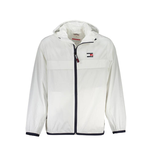 Tommy Hilfiger White Recycled Nylon Men Jacket