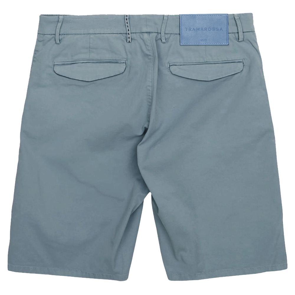 Tramarossa Light Blue Linen Men Short