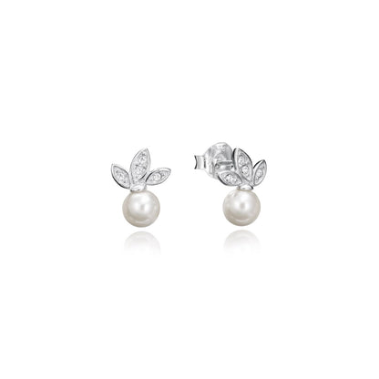 VICEROY JEWELS Mod. 71045E000-68 silver earrings with pearls and leaf design for ladies.