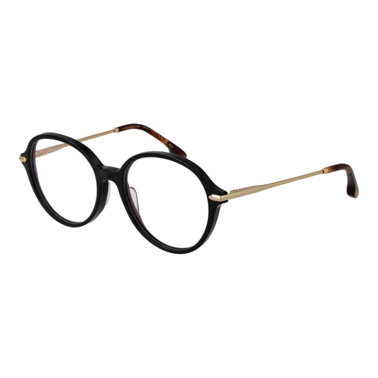 VICTORIA BECKHAM MOD. VB2637 53001 stylish lady's eyeglasses with black round frames and gold temples