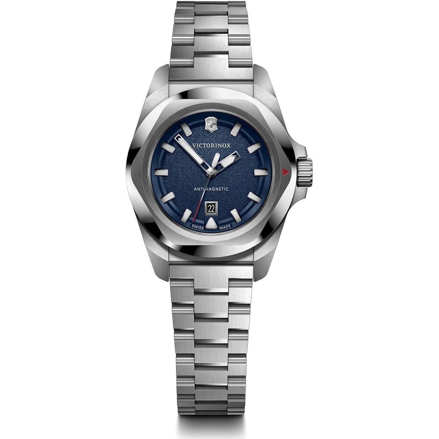 VICTORINOX WATCHES Mod. V242038 with stainless steel bracelet and blue dial