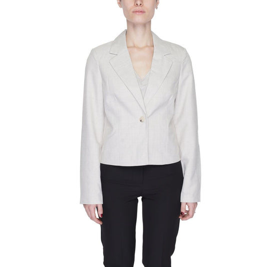 Vero Moda Gray Polyester Blazer