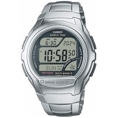 CASIO WAVE CEPTOR - WORLD TIME. RADIO CONTROLLED. Radio signal receiver (EU. USA. Japan)-0