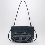 Diesel 1DR Twin shoulder bag in blue denim X10330P6717/R_DIESE-H1410_100