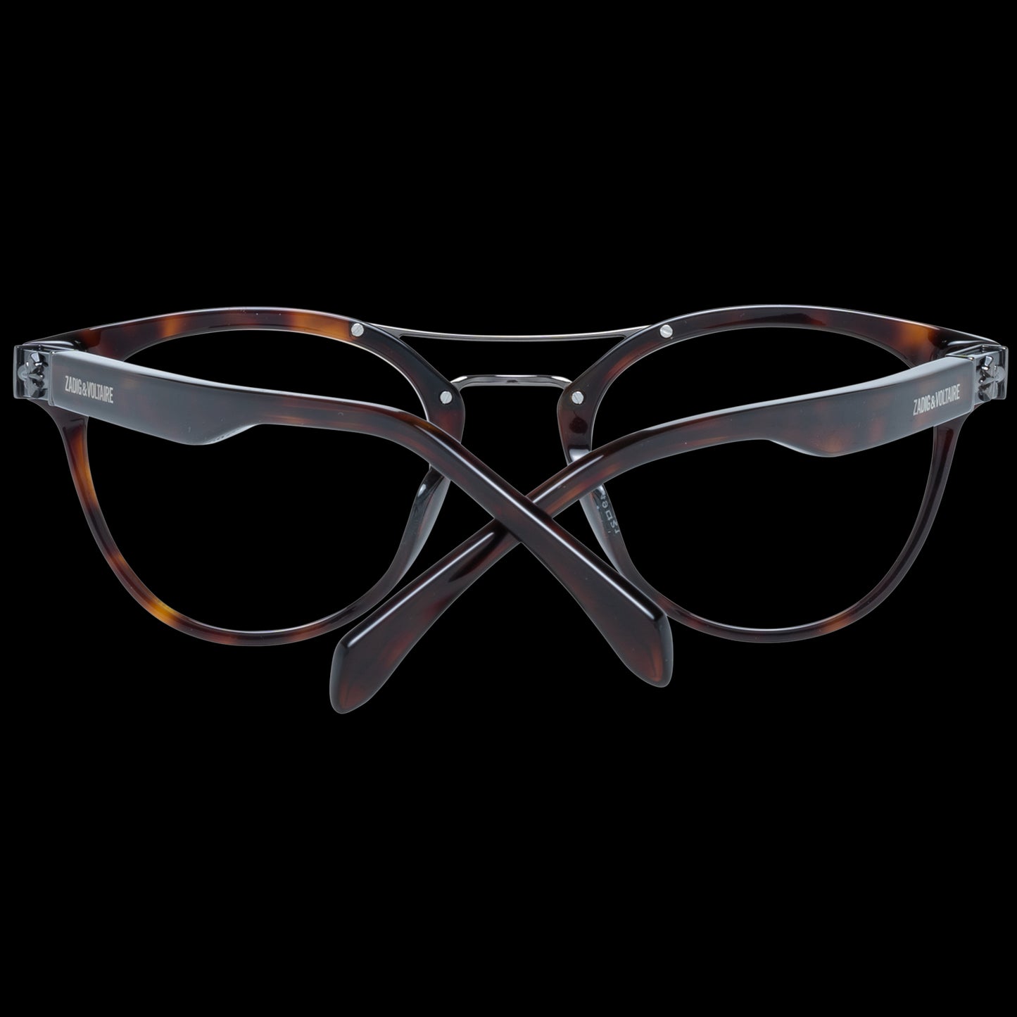 ZADIG & VOLTAIRE MOD. VZV217 490743 ladies' eyeglasses with tortoiseshell frame, view from the front.