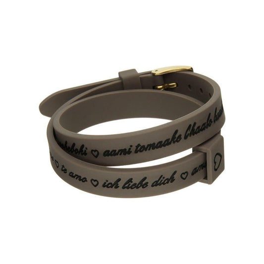Il MEZZOMETRO Mod. I LOVE YOU GOLD - Bracciale in silicone/silicone bracelet Bracelet